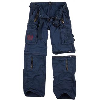 Traveler Zip off pants-Navy blue