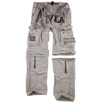 Traveler Zip off pants-Natural white