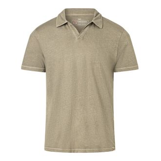 TZ Linen Polo shirt 20329-Light khaki
