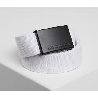 Canvas belt-White/Black