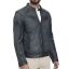GM Leather jacket 1201-0485-Greyblue