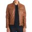 Leather jacket-Advance-Cognac