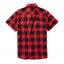 Checkshirt shortsleeve-Red/Black