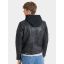 Rockandblue Leather hood jacket