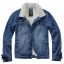 Sherpa denim jacket-Blue