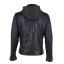 DM Leather jacket 3701-0104-Black/blue
