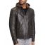 Gipsy Leather jacket 07918-Dark brown