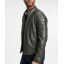 GM Leather jacket 07918-Dark olive