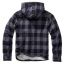 Hooded Lumberjacket-Black/grey