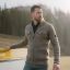 Petrol knit jacket 3040-218-Timber wood
