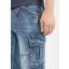 Timezone Miles denim 3/4 shortsit-Rough navy