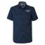 Petrol shortsleeve shirt 407-Navy