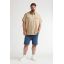 Petrol shortsleeve shirt plus size 1060-4060-Light tan