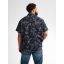 Petrol shortsleeve shirt plus size 1050-4190-Navy