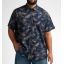 Petrol shortsleeve shirt plus size 1050-4190-Navy
