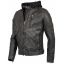 RAB Leather hoodjacket 21931-Black