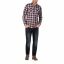 TZ soft flanel shirt 10042-Blue Red