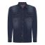 TZ stretch Denim shirt 30170-Dark used blue