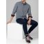 TZ longsleeve shirt 10106-Grey Herringbone